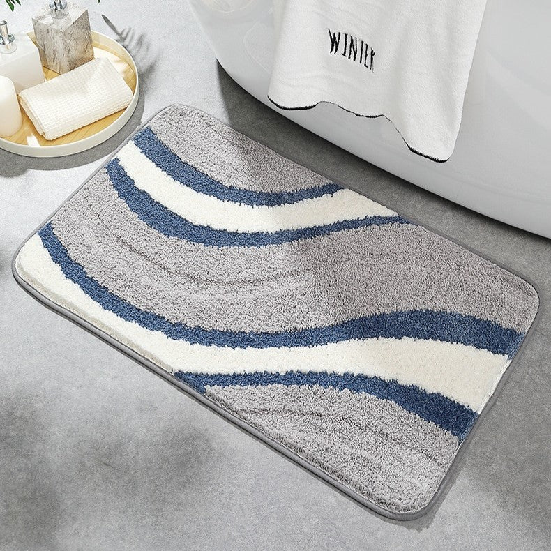 Soft Plush Bathroom Mat — Non-Slip Bath Tub Rug Absorbent Microfiber Shower Mat Skid-Resistant Bathroom Floor Rug Vanity - View 6
