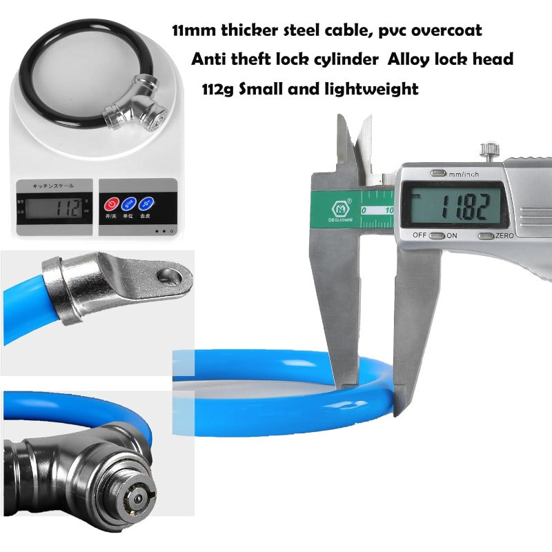 Chainable Anti-Theft Cable Lock — Bike & Gear