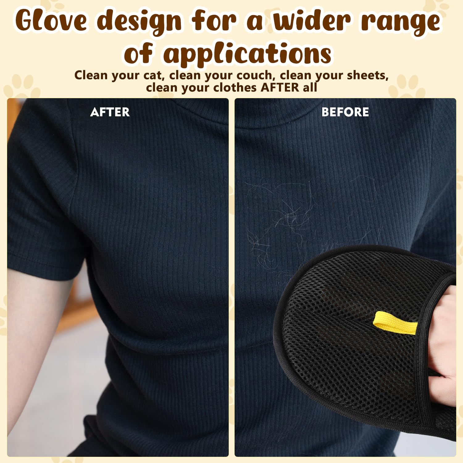 Pet Hair Remover Electrostatic Gloves