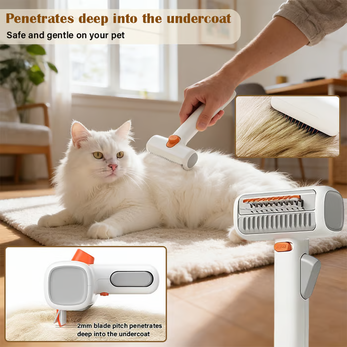 2-in-1 Pet Self-Detangling & Grooming Comb