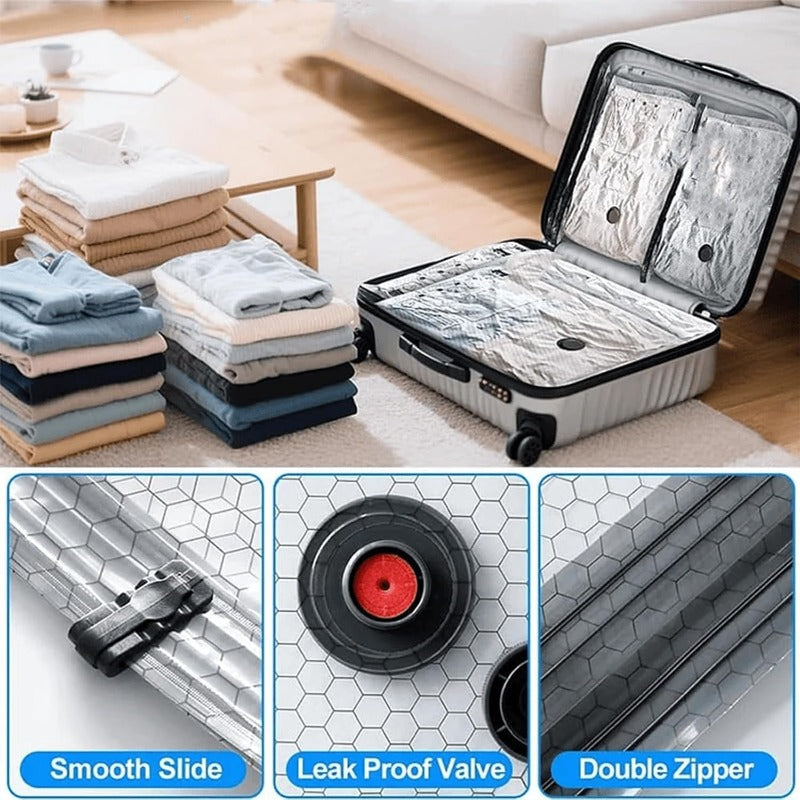 Compact Luggage Space Saver — Compression Pouch