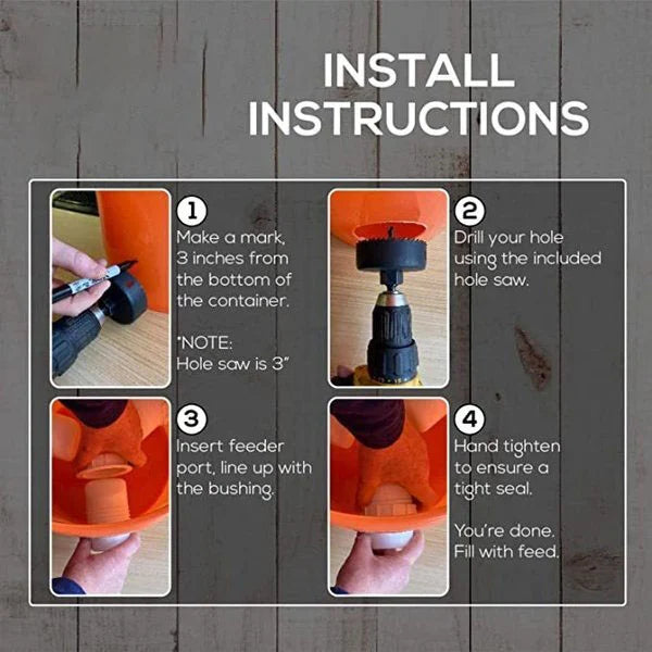 DIY Chicken Feeder - Automatic Poultry Feeder