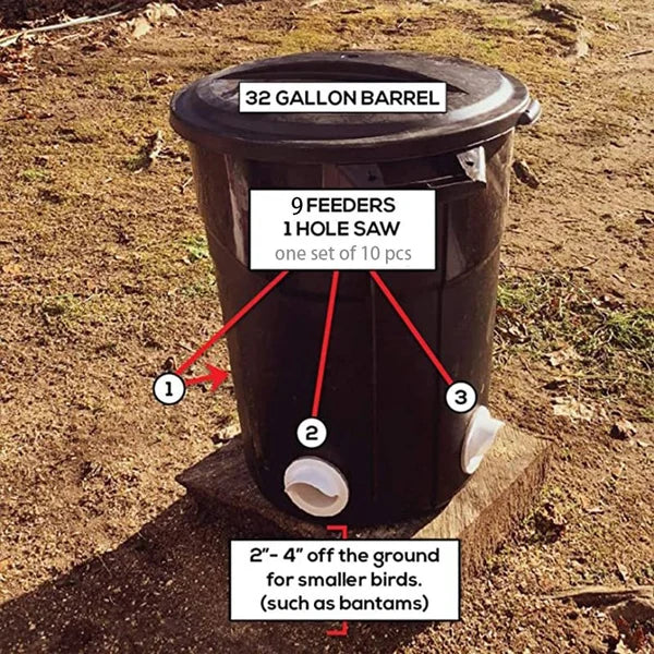 DIY Chicken Feeder - Automatic Poultry Feeder