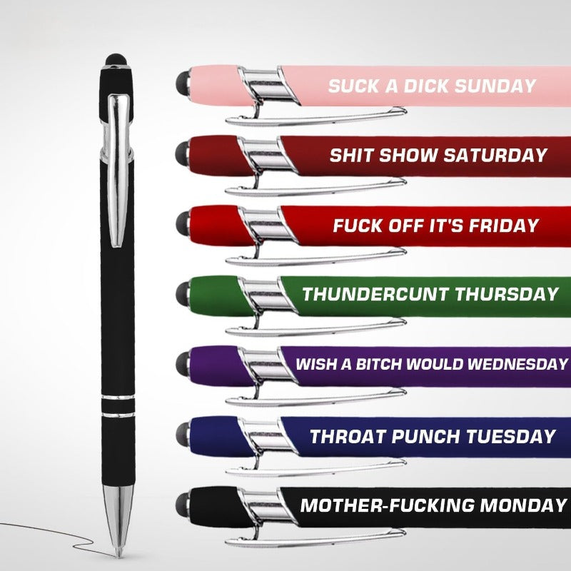 Funny Office Stylus Pen Set — Multi-Pack