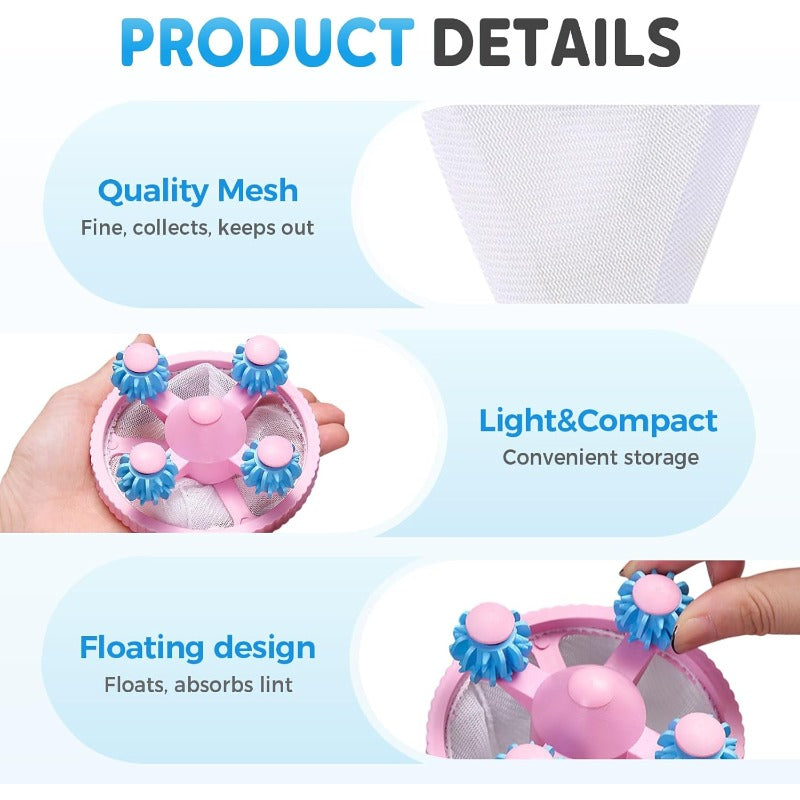 Floating Lint Catcher — Washing Machine Hair Remover