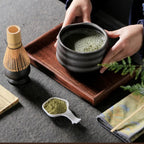 Matcha Tea Set 4-Piece — Japanese Matcha Kit with Whisk Bamboo Chasen Matcha Bowl Traditional Tea Ceremony Set Matcha Ma - View 2