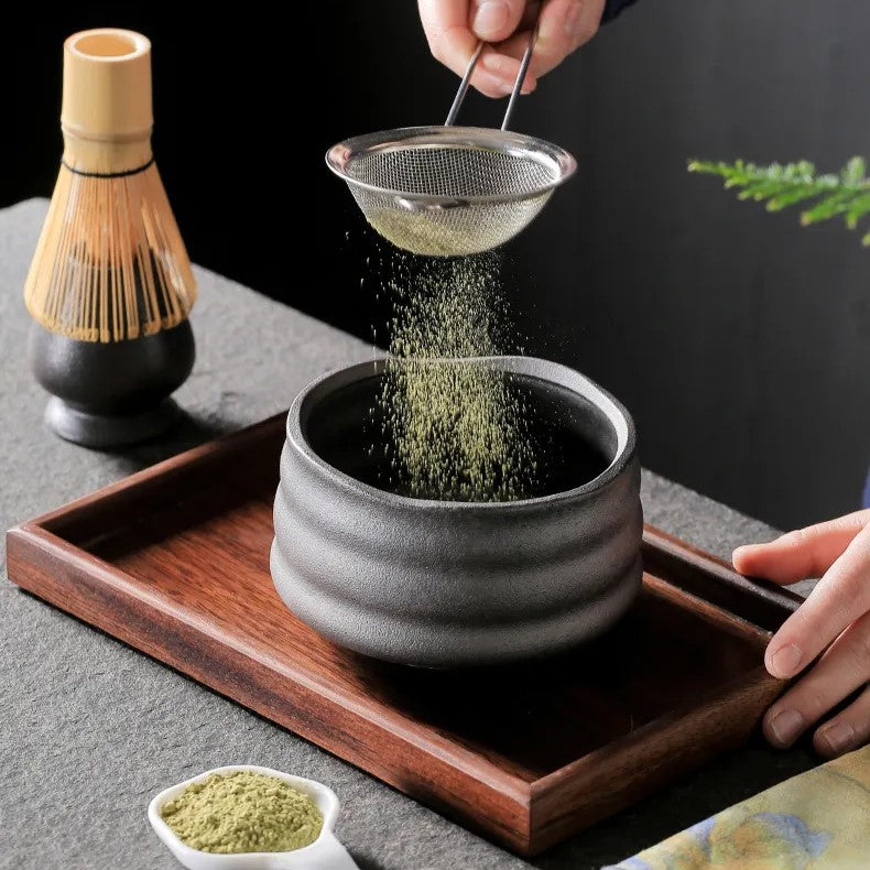 Matcha Tea Set 4-Piece — Japanese Matcha Kit with Whisk Bamboo Chasen Matcha Bowl Traditional Tea Ceremony Set Matcha Ma - View 5