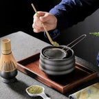 Matcha Tea Set 4-Piece — Japanese Matcha Kit with Whisk Bamboo Chasen Matcha Bowl Traditional Tea Ceremony Set Matcha Ma - View 3