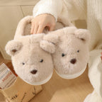 Women’s Teddy Bear Plush Slippers — Cozy Fuzzy House Shoes, Warm Winter Slip-Ons, Cute Fluffy Indoor Footwear, Bedroom Slippers - View 4