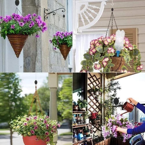 Plant Pulley Set for Garden Baskets and Bird Feeders