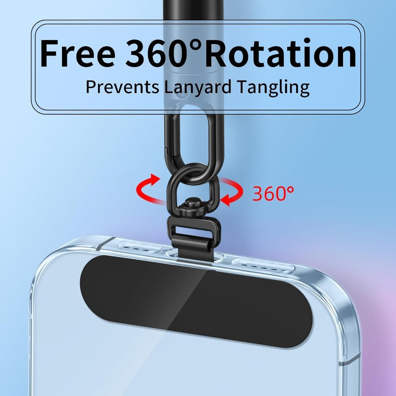Swivel Phone Tether Tab — Adjustable Hand Strap