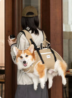Double Shoulder Pet Carrier Backpack — Hands-Free Dog Cat Travel Bag, Breathable Airline Approved Carrier, Comfortable Backpack for Small Pets, Outdoor Adventure Tote - View 2