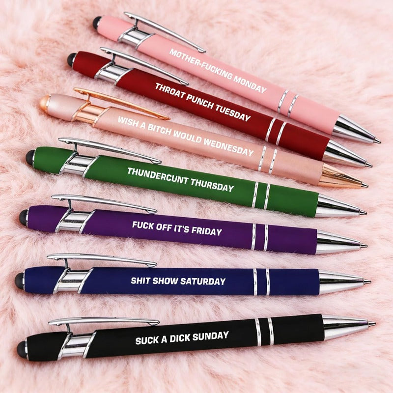 Funny Office Stylus Pen Set — Multi-Pack