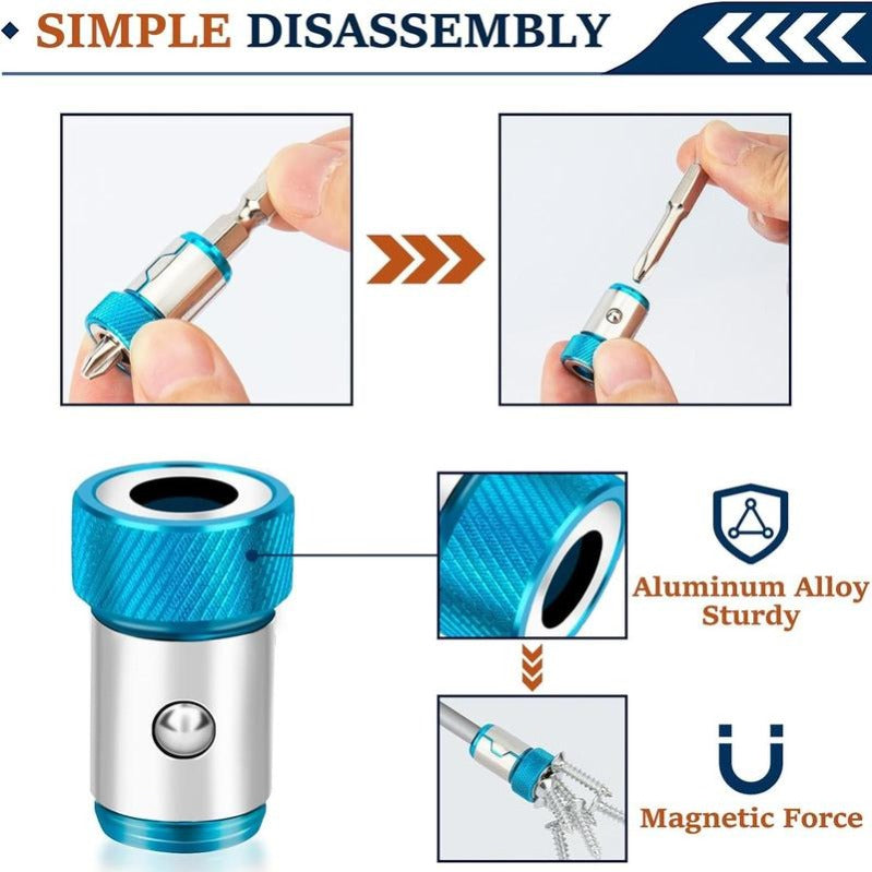 Magnetic Bit Rings — Screwdriver Bit Holder Set
