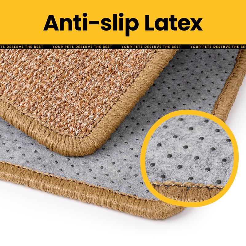 Natural Sisal Cat Scratch Pad — Protective Scratcher Mat