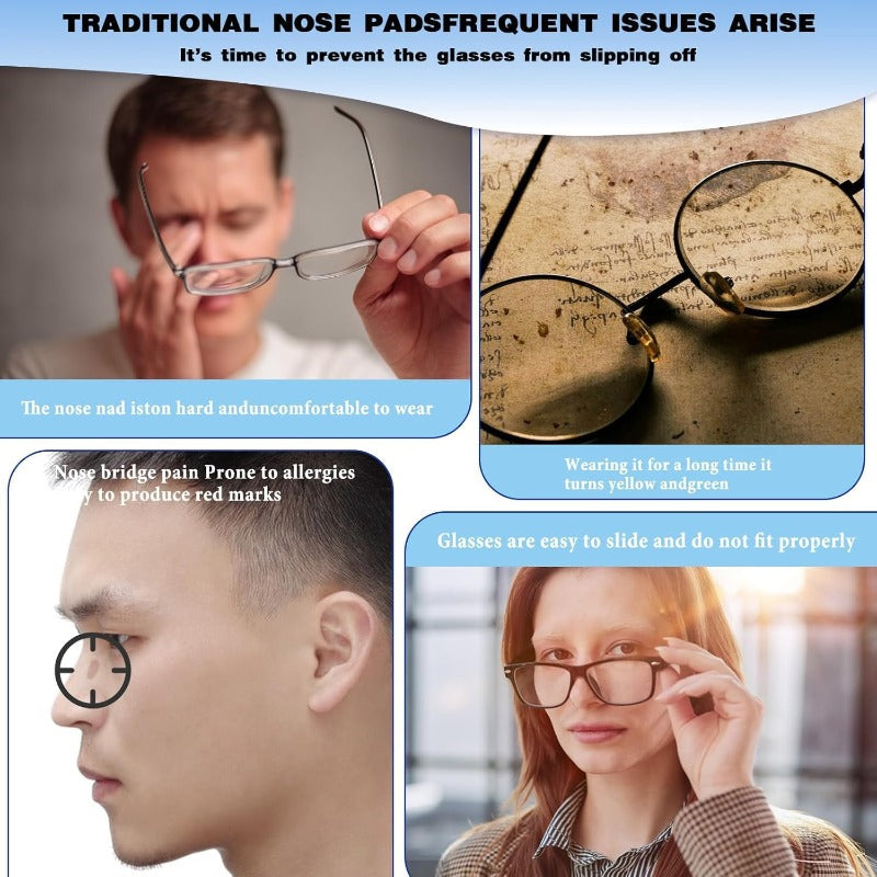 Non-Slip Silicone Nose Pads — Eyeglass Replacement