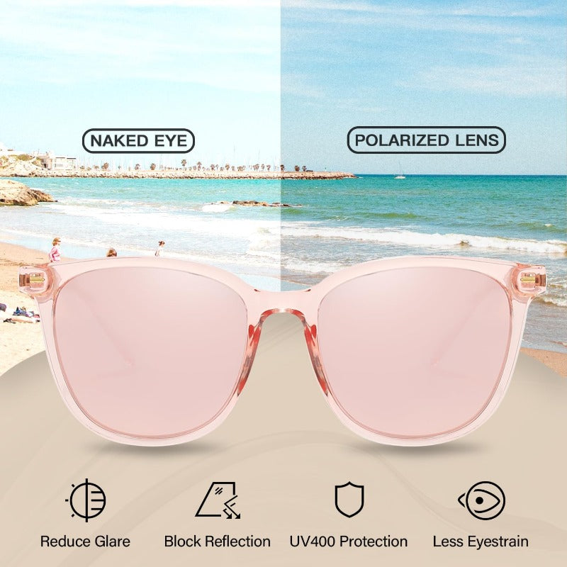 Oversized Polarized Fashion Sunglasses — UV400