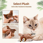 Interactive Chirping Flapping Pet Toy — Motion Activated Cat Toy, Bird Mimicking Plaything, Self-Entertaining Kitten Enrichment, Battery Operated Fun - View 3