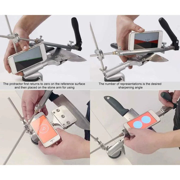 PRO Knife Sharpener with 7 Whetstones