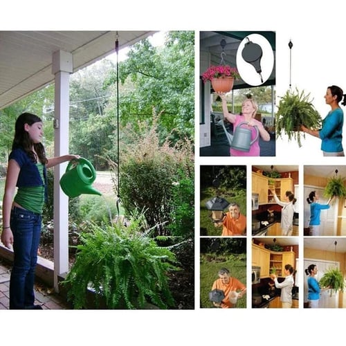 Plant Pulley Set for Garden Baskets and Bird Feeders