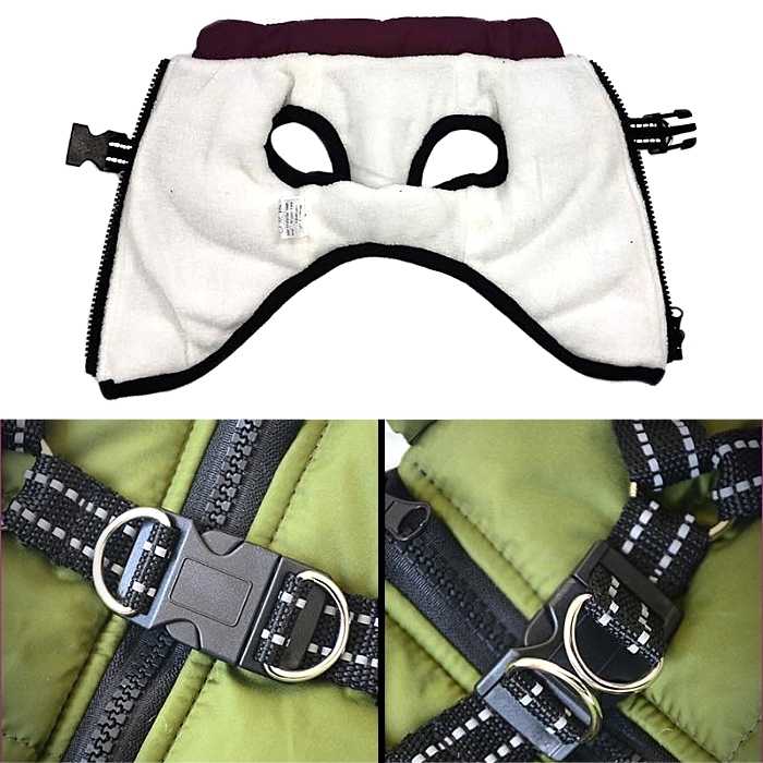 Waterproof Dog Jacket Harness - 2-in-1 Design