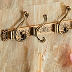 Victoria Antique Wall Hook — Vintage Coat Rack, Decorative Entryway Organizer, Brass Hat Hanger, Retro Iron Hardware - View 3