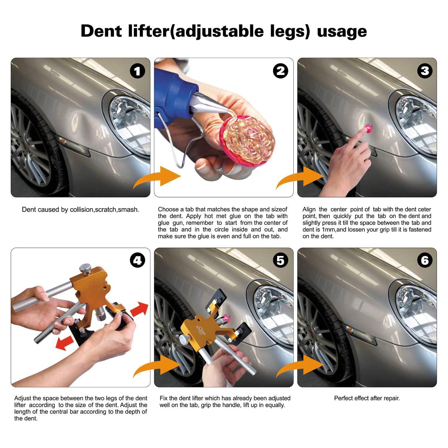 Paintless Dent Repair Tools - Auto Body Kit