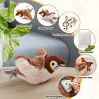 Interactive Chirping Flapping Pet Toy — Motion Activated Cat Toy, Bird Mimicking Plaything, Self-Entertaining Kitten Enrichment, Battery Operated Fun - View 4