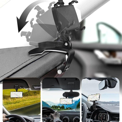 360° Rotation Dashboard Car Phone Holder — Universal