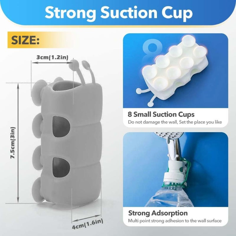 Silicone Suction Shower Holder — Bathroom Organizer