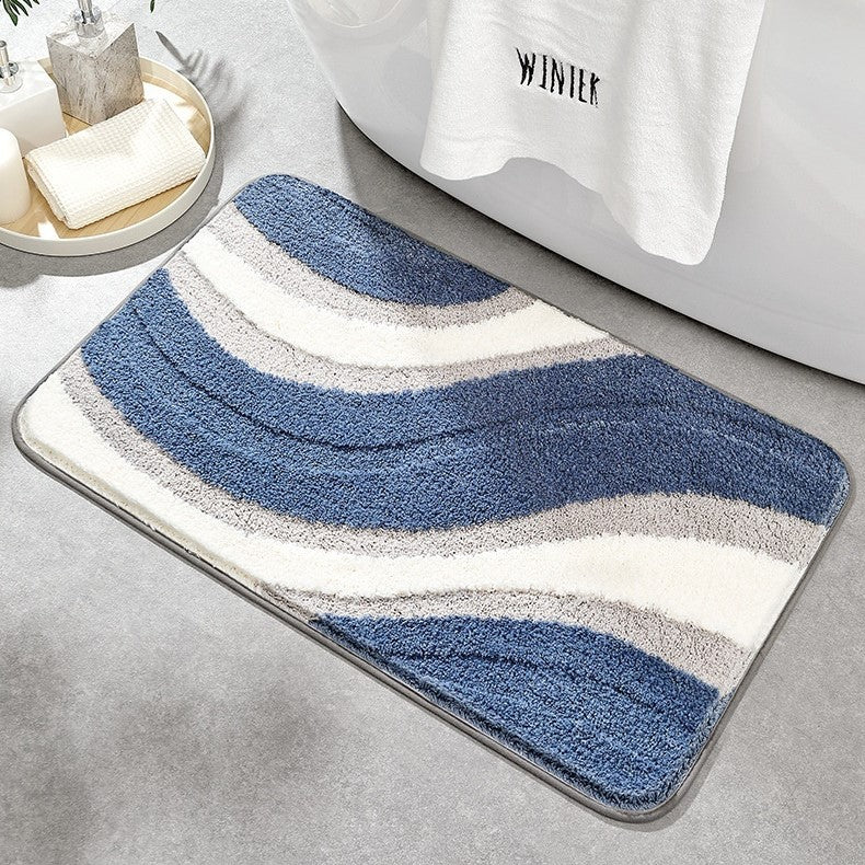 Soft Plush Bathroom Mat — Non-Slip Bath Tub Rug Absorbent Microfiber Shower Mat Skid-Resistant Bathroom Floor Rug Vanity - View 4