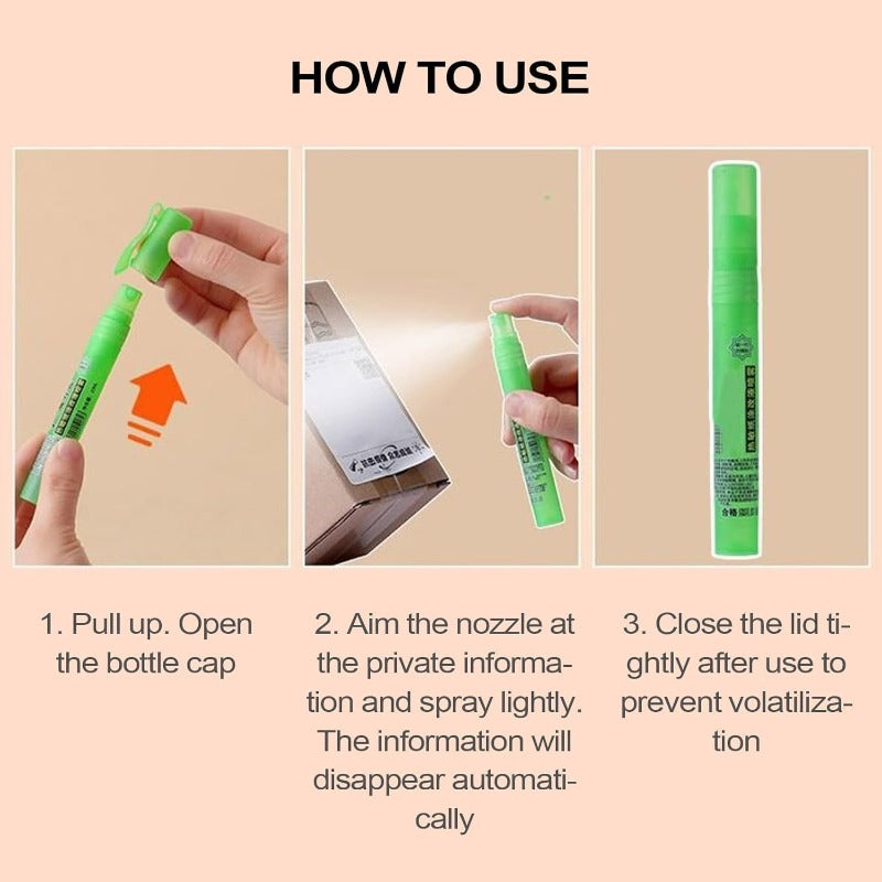 Quick-Dry Privacy Pen — Redacting Marker