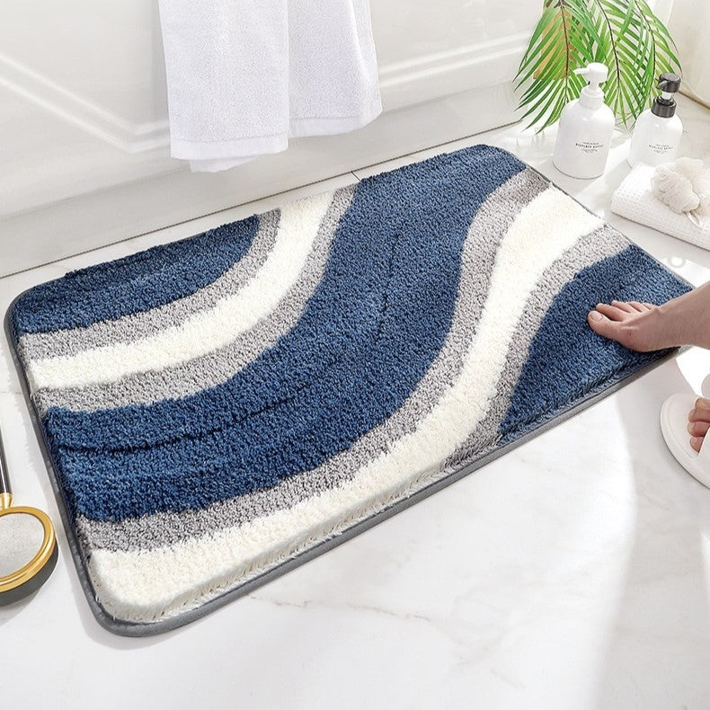 Soft Plush Bathroom Mat — Non-Slip Bath Tub Rug Absorbent Microfiber Shower Mat Skid-Resistant Bathroom Floor Rug Vanity - View 5