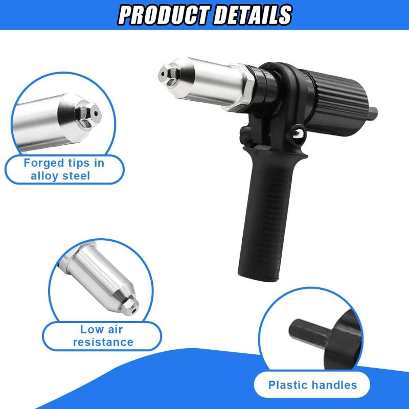 Drill Rivet Gun Adapter — Cordless Conversion