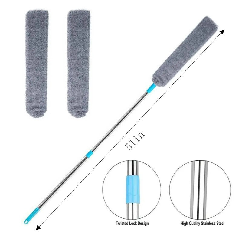 Extendable Flexible Gap Duster — Microfiber Cleaner