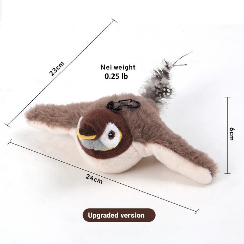 Interactive Chirping Flapping Pet Toy — Motion Activated Cat Toy, Bird Mimicking Plaything, Self-Entertaining Kitten Enrichment, Battery Operated Fun - View 5