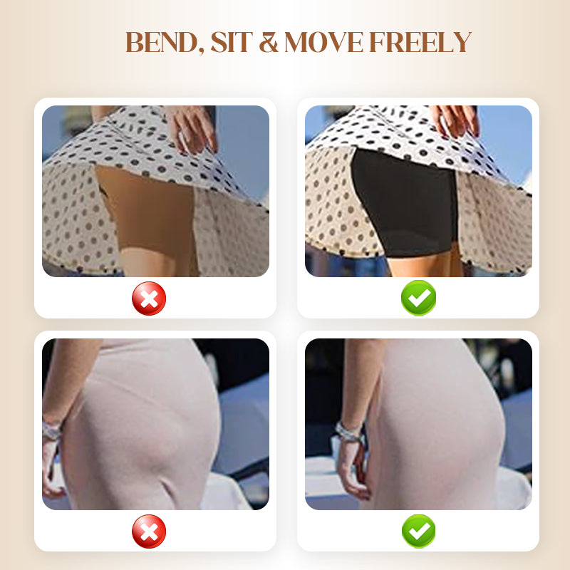 Women's High-Waisted Ice Silk Tummy-Control Underwear