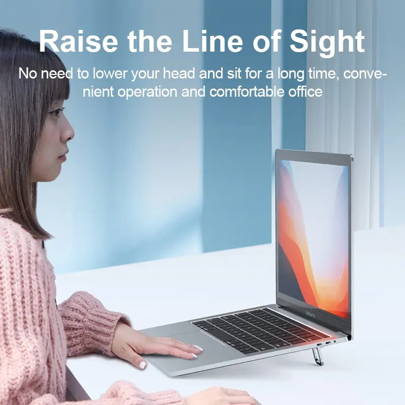 Invisible Aluminum Laptop Stand — Portable Riser