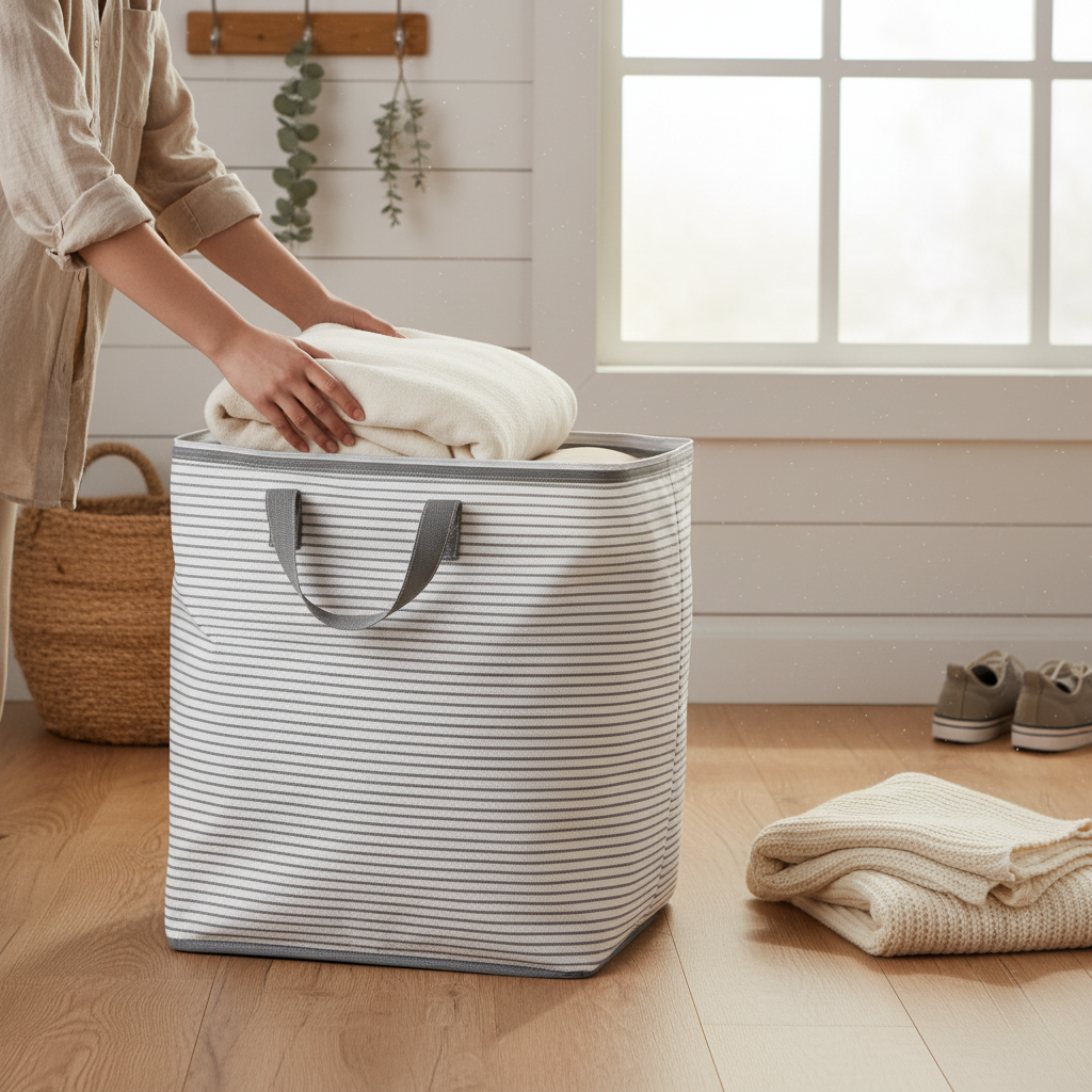 Large Collapsible Storage Bag with Handles