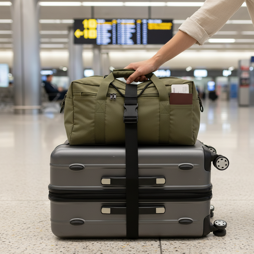 💥 2pack Multi Use Strong Adjustable Luggage Connector Straps