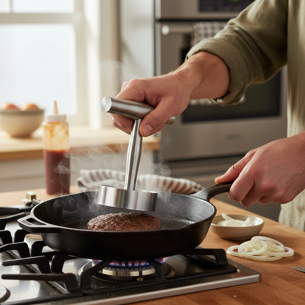 Stainless Steel Burger Smasher