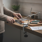 PRO KNIFE Sharpener With 7 Whetstones