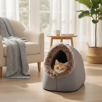 Winter Warm Pet Cave Bed