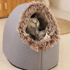 Cozy Warm Pet Cave Bed
