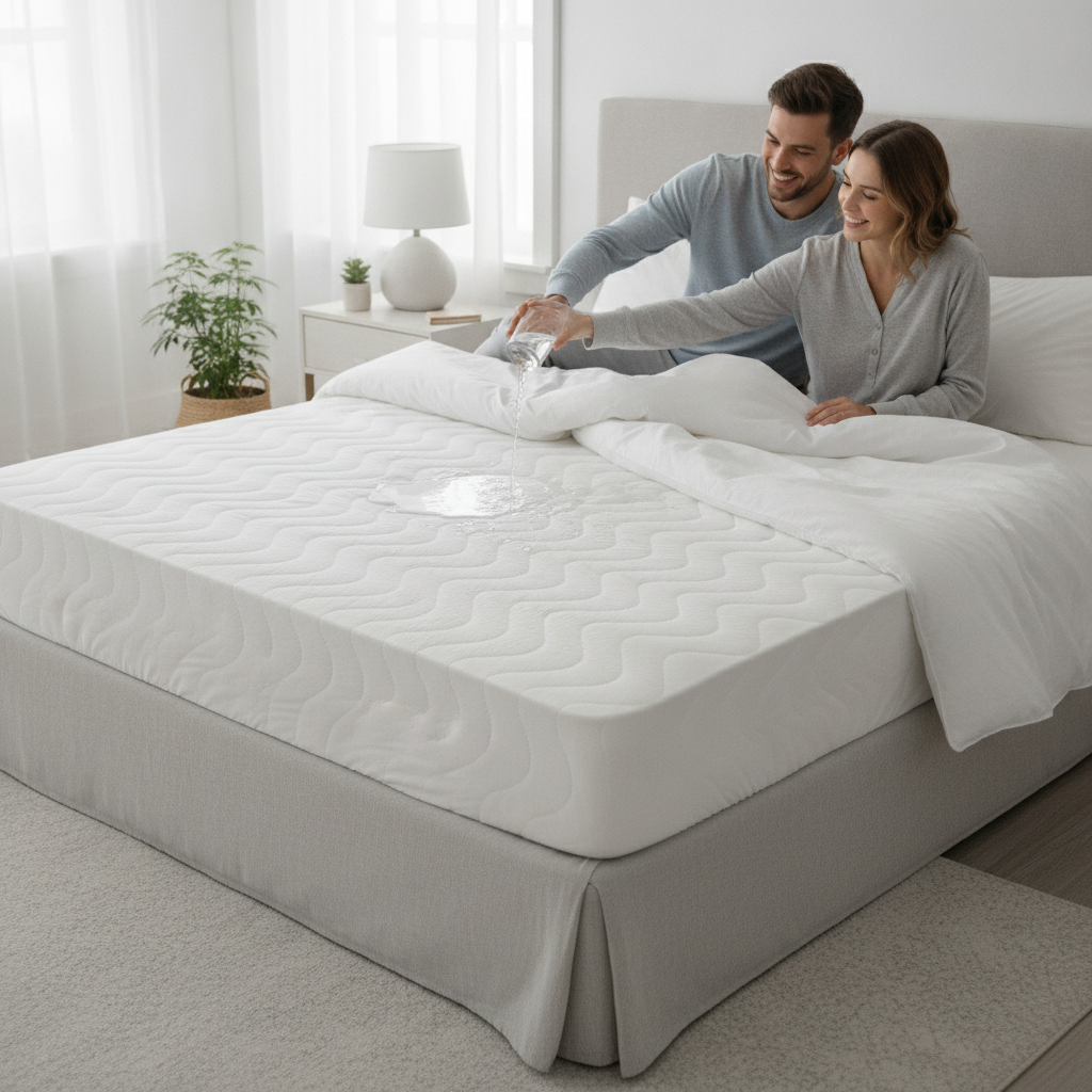 Waterproof Mattress Protector — Queen Size Bed Cover Liquid Proof Mattress Pad Hypoallergenic Bed Protector Deep Pocket
