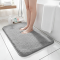 Super Absorbent Plush Bath Mat — Extra Thick Bathroom Rug Quick-Dry Shower Floor Mat Non-Slip Microfiber Bath Rug Soft S