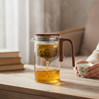 Glass Magnetic Tea Pot — Borosilicate Glass Teapot Magnetic Infuser Kettle Stovetop Safe Tea Maker Loose Leaf Tea Brewer