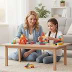 Magnetic Building Block Set STEM Construction Toy Kids Educational Tiles Creative Stacking Preschool Learning