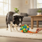 PupWhiz Snuffle Ball Dog Puzzle Toy Treat Dispenser Enrichment Feeder Mental Stimulation Slow Feeding