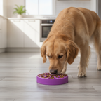 Anti-Gulp Slow Feeder Dog Bowl